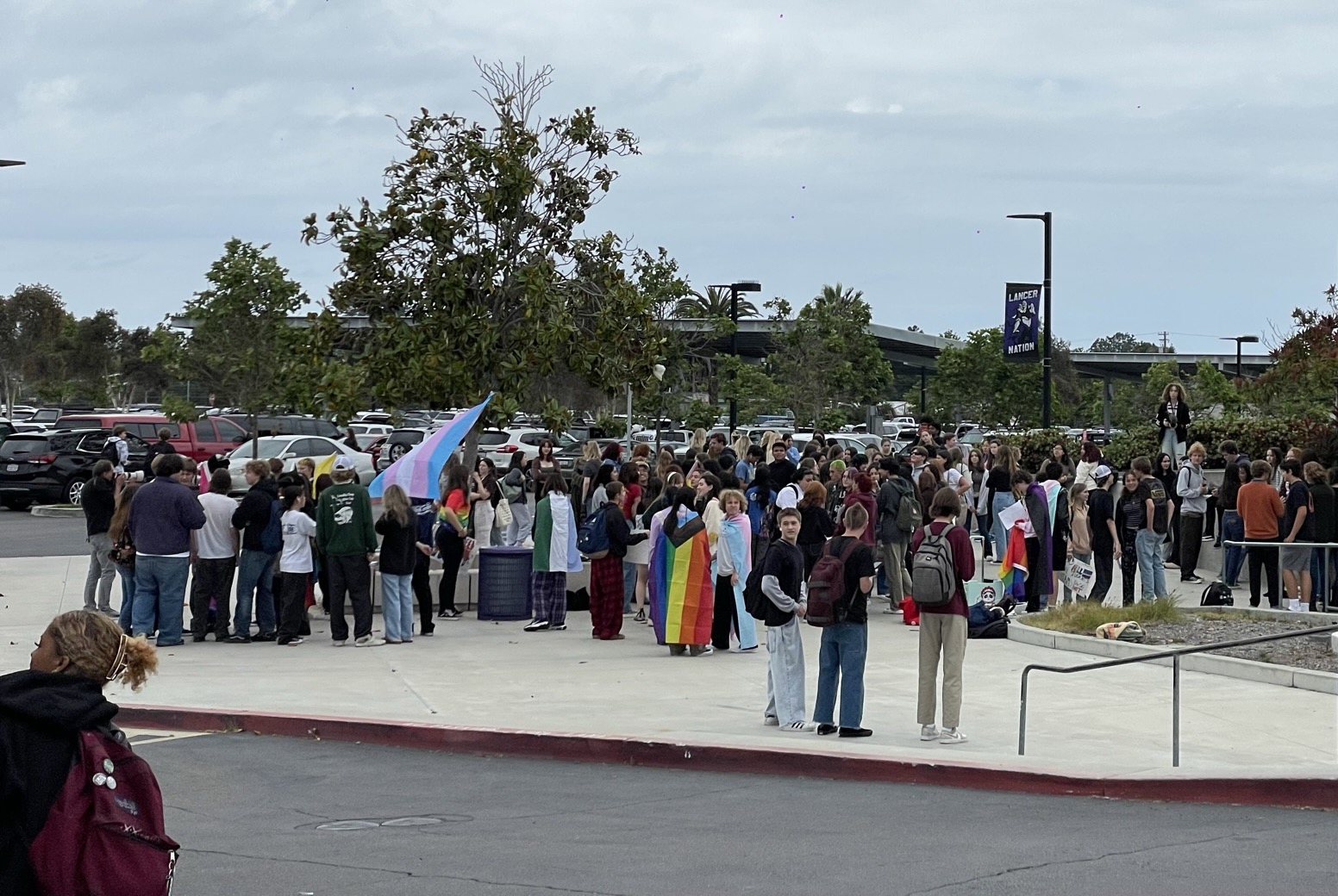 Carlsbad High School students stage walkout, claiming lack of support for  the LGBTQ community | KPBS Public Media