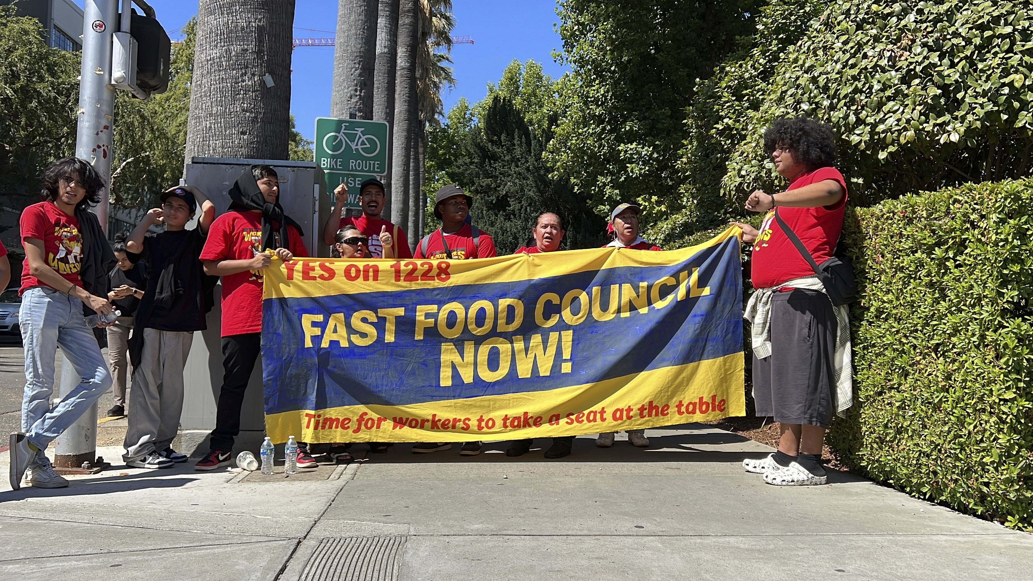 California Gov. Gavin Newsom signs law to raise minimum wage for fast food  workers to $20 per hour | KPBS Public Media