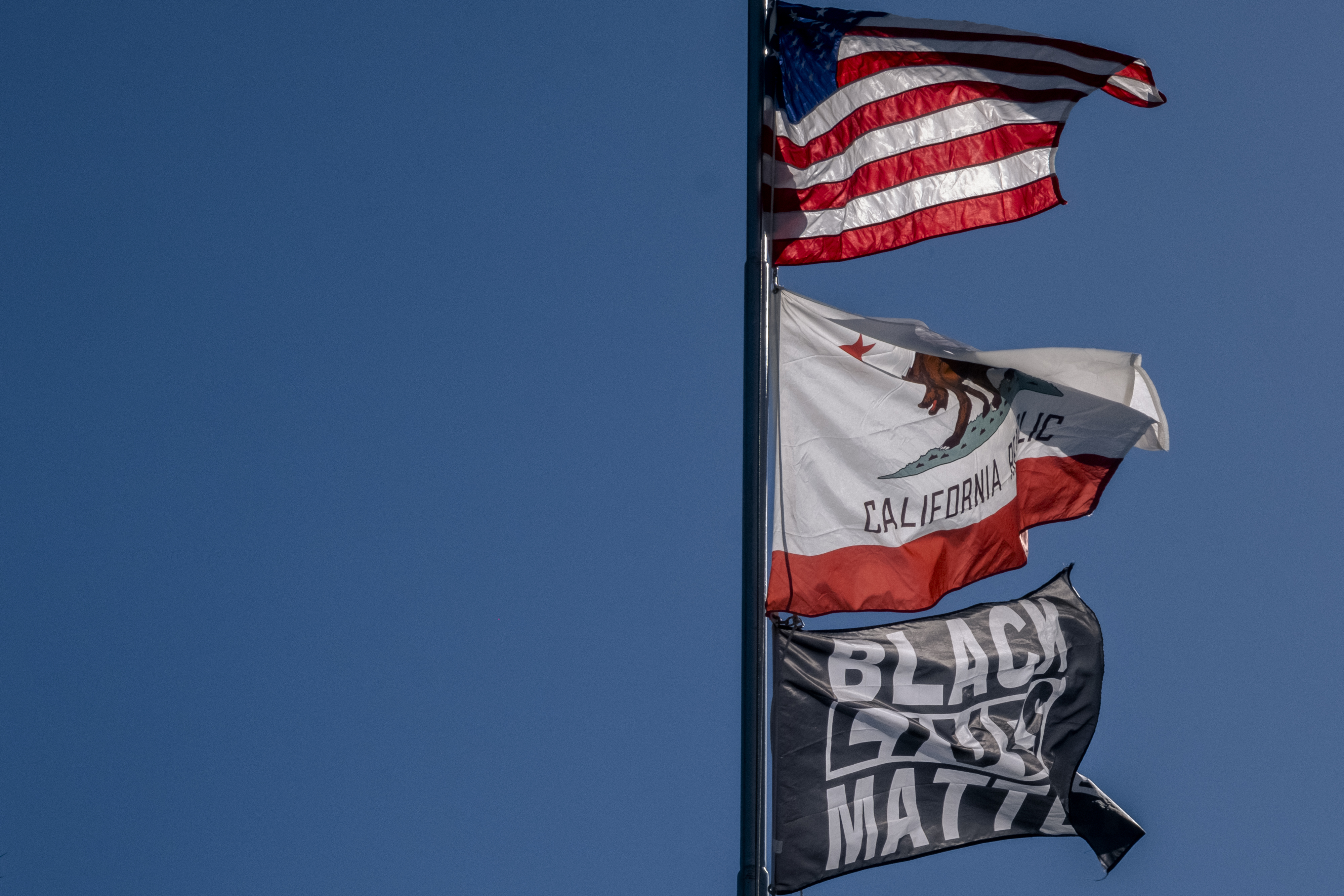 Black Lives Matter flag flies over San Diego Unified headquarters | KPBS  Public Media