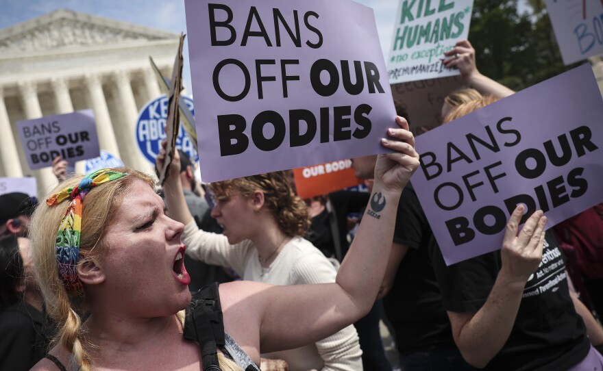 Des Champs said his goals go beyond <em>Roe v. Wade. </em>If the Supreme Court decides to follow through with its draft decision to overturn the landmark case, abortion laws will be left up to individual states.