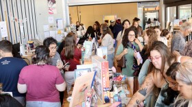 Book Crawl goers inside LIbrary Shop SD during the San Diego Book Crawl, April 2025.