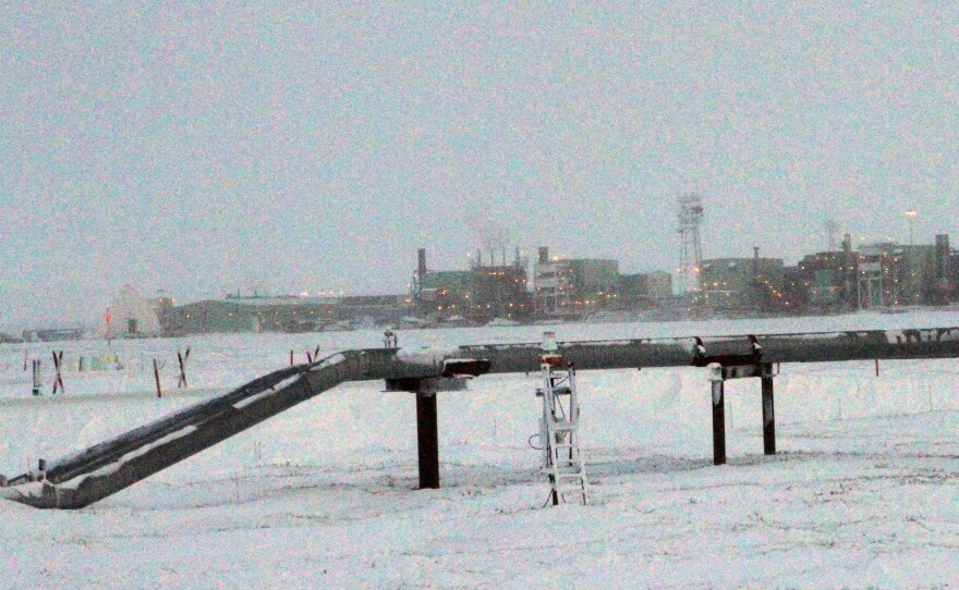 Oil operations like this one on  Alaska's North Slope are designed for freezing conditions.  But as the permafrost thaws, companies are creating new products to help the industry cope.