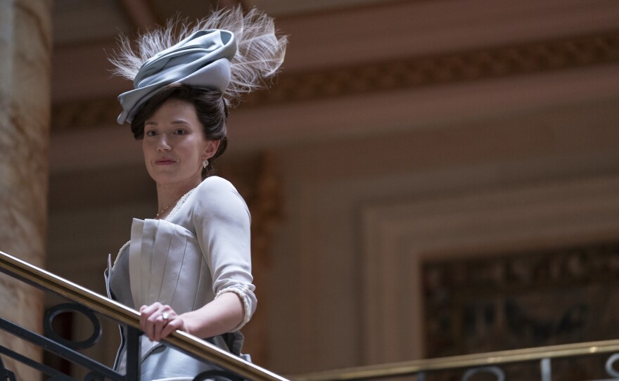 Carrie Coon plays Bertha Russell in HBO's <em>The Gilded Age</em>.