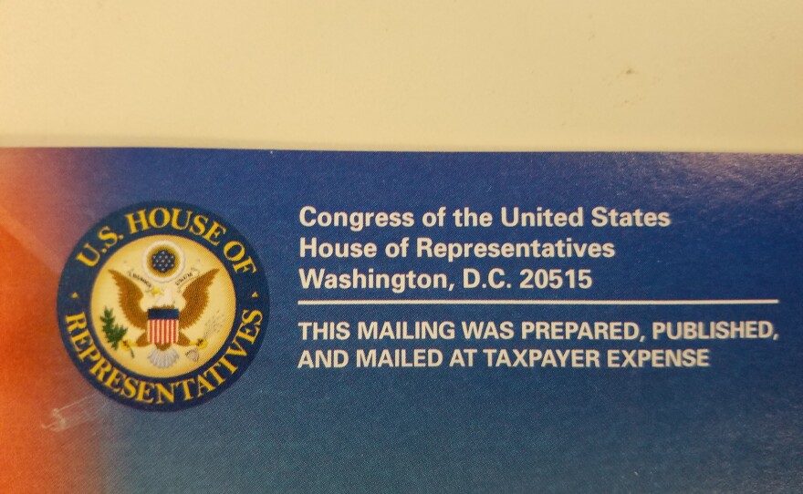 A piece of franked mail sent by Congressman Duncan Hunter, March 6, 2018.