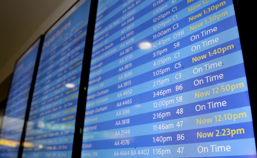 Flights at LaGuardia Airport in New York were delayed Friday morning as the FAA said it was experiencing an uptick in workers calling in sick.