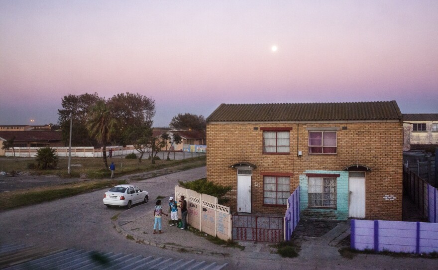 Debbie's duplex home is built in the same style as this one, which is located across from Debbie on Cam Road. 2014.