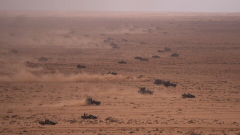 U.S. and Moroccan military forces take part in the 20th edition of the African Lion military exercise, in Tantan, south of Agadir, Morocco, on May 31, 2024.