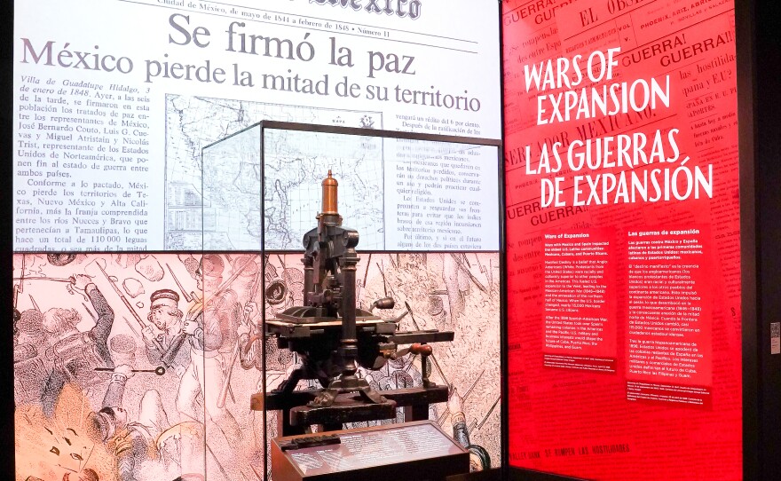 An exhibit in the Molina Family Latino Gallery at the National Museum of American History.