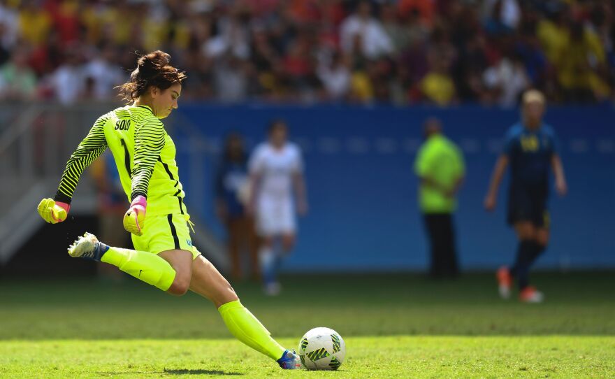 U.S. goalkeeper Hope Solo called the Swedish team 'cowards' after they knocked the top-ranked Americans out of the tournament.