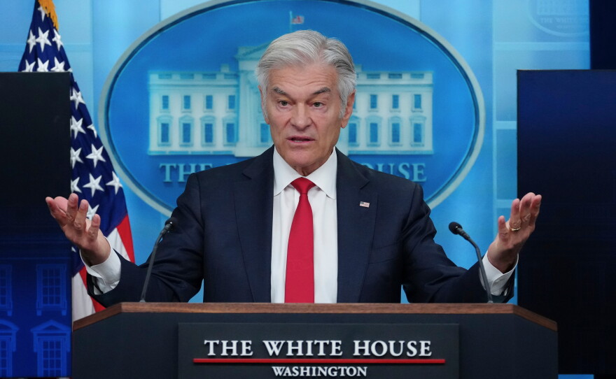 Dr. Mehmet Oz, who leads the Centers for Medicare and Medicaid Services, explained the new work rules coming to Medicaid on Tuesday in the  White House briefing room.