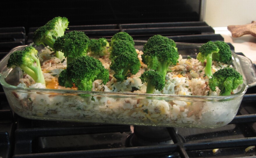 Mollie Katzen, who wrote <em>The Moosewood Cookbook</em>, invented The Enchanted Broccoli Forest, a cheesy brown rice casserole topped with broccoli spears standing upright in the pan to resemble trees.