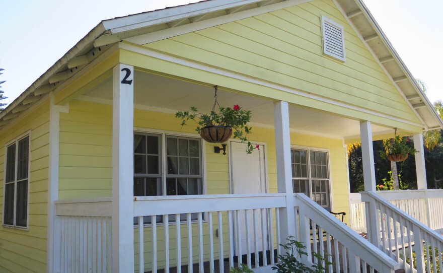 A replica of Harry and Harriette Moore's house.