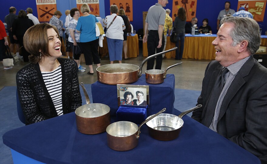 appraisal of Julia Child's copper pans, ca. 1960
