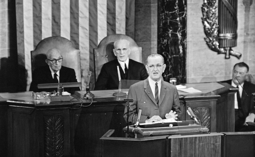 Lyndon B. Johnson's 1966 State of the Union address was delivered as the U.S. continued to deepen its military involvement in Vietnam.
