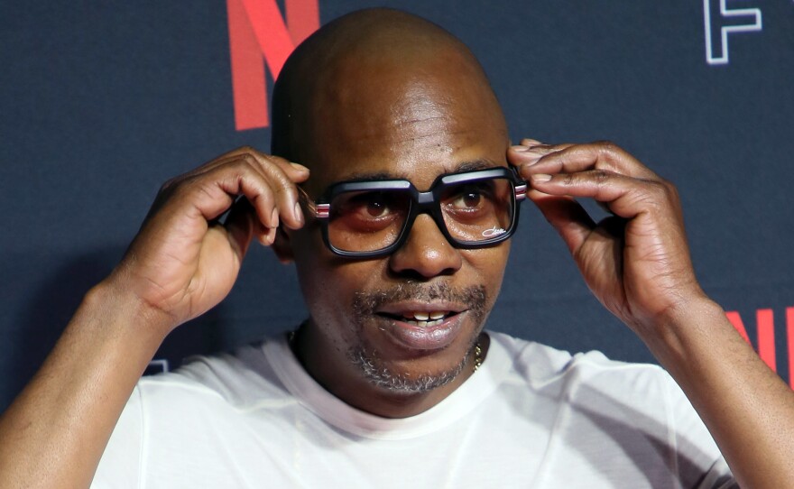 Comedian Dave Chappelle at the 2018 Netflix FYSEE Kick-Off in Los Angeles.