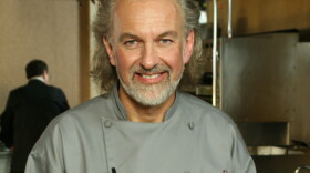 Head shot of chef Hubert Keller in the kitchen