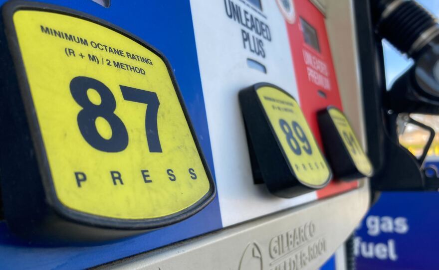 A gas pump at an Arco station in the Allied Gardens neighborhood of San Diego, Calif. March 22, 2022.