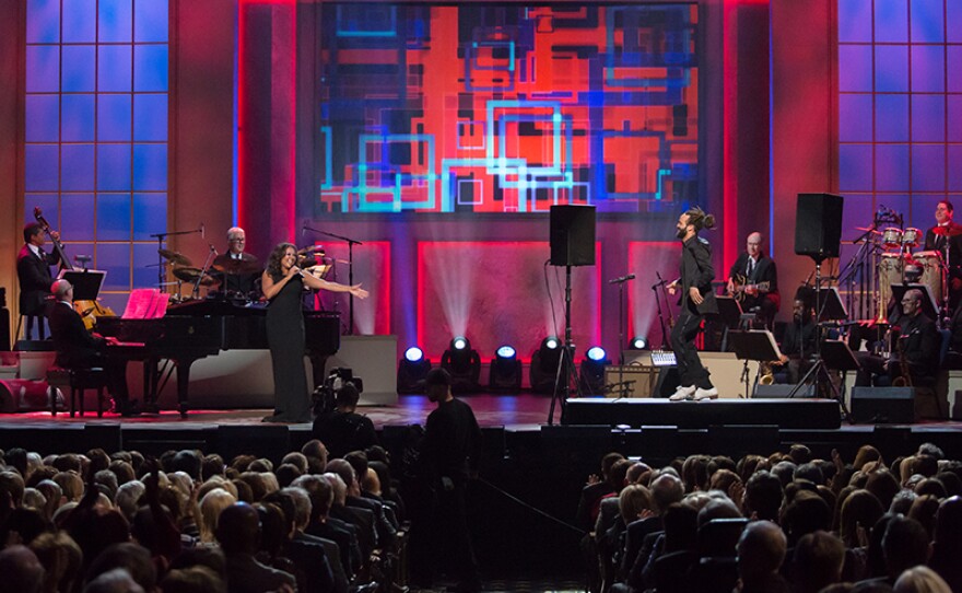 Vanessa Williams and Savion Glover perform a duet, taped on Nov. 15, 2017 at the Daughters of the American Revolution (DAR) Constitution Hall in Washington, D.C.