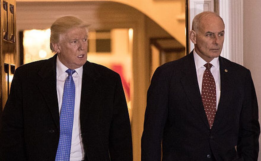 In a tweet Friday evening, President Trump named John Kelly, secretary of homeland security, as his new chief of staff.