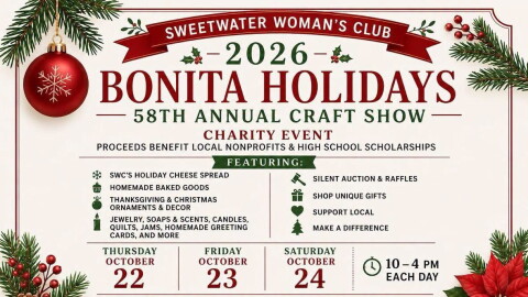 Sweetwater Woman’s Club Bonita Holiday and Craft Show