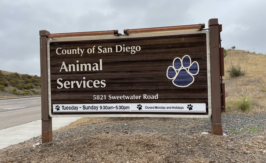 The San Diego County Animal Services facility in Bonita, shown in this photo from June 3, 2025. This facility houses dogs, cats and other animals who have been lost, abandoned or neglected. 