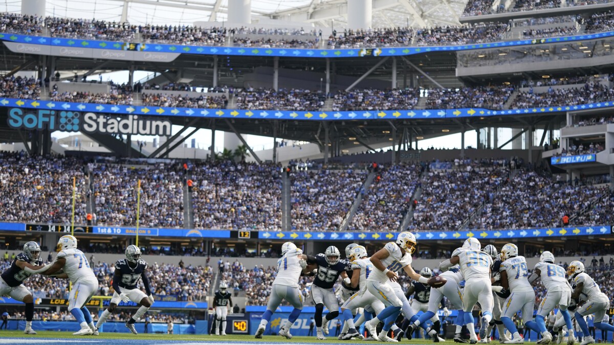 Chargers Finally Get Fans At SoFi, But Many Cheer For Dallas | KPBS Public  Media, image size:1200x675
