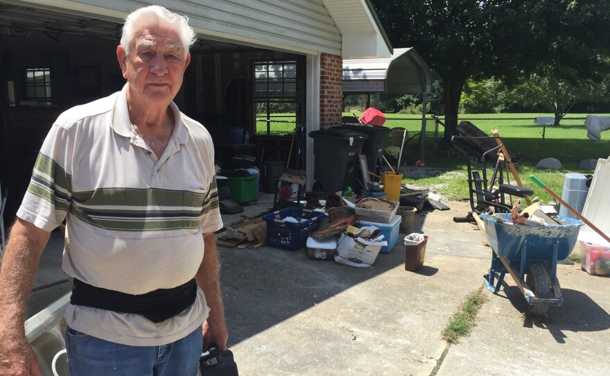 Like a lot of his neighbors near Zachary, La., 79-year-old Al McGee and his wife didn't have flood insurance and don't expect to be eligible for much state and federal disaster aid.