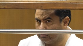 In this June 5, 2019, file photo, Naasón Joaquín García, the leader of fundamentalist Mexico-based church La Luz del Mundo, appears in Los Angeles County Superior Court. 