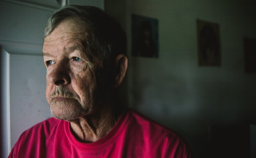 Clyde Polly says people have injected the opioid painkiller Opana at his home in Austin, Ind.