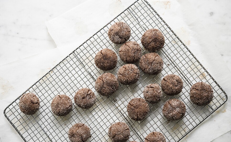 Chocolate-Almond Spice Cookies