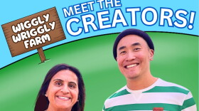 "Your Fluff is Enough" author Rashmi Gandhi and illustrator Darren Oei.