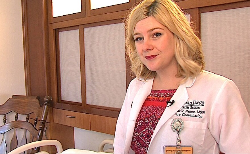 UC San Diego clinical social worker Danielle Nelson is shown, on Jan. 15, 2016.