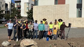 Volunteers came together on Dec. 6, 2025 for a planting day near the trolley line in Lemon Grove.