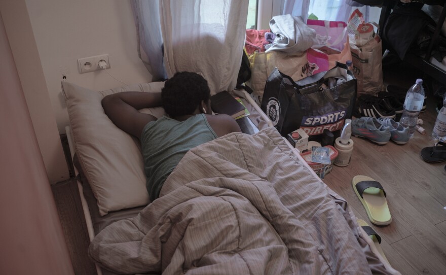 The Nigerians Diaspora Organization provides shelter to about 25 African students who fled Ukraine, in a rented house in a village in Poland.