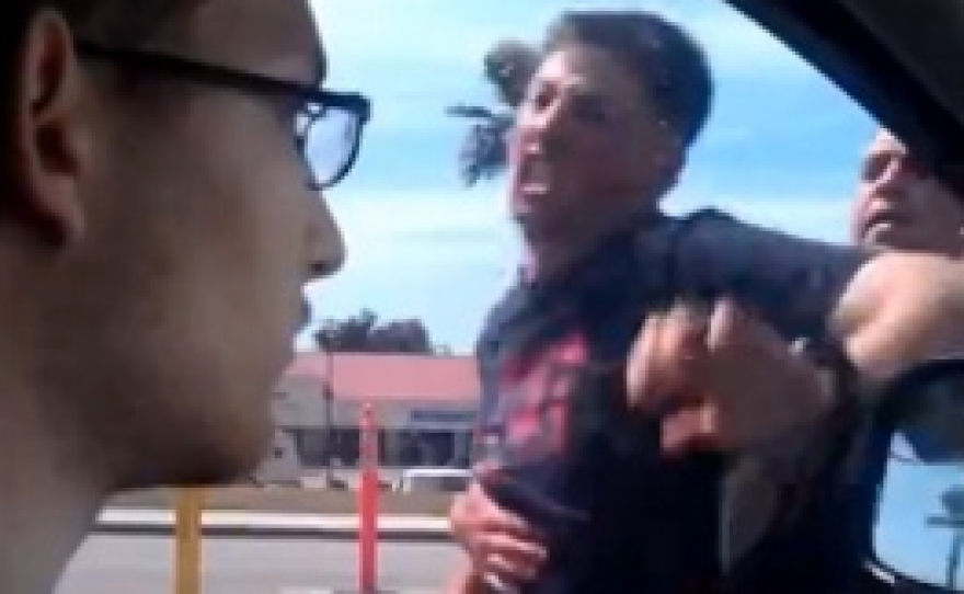 Screen shot from road rage video.