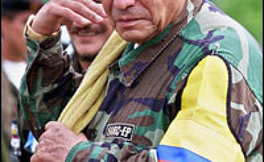 Pedro Antonio Marin, better known as Manuel Marulanda, was the top commander of the FARC until his death earlier this spring. He is seen here in a March 8, 2001, photo.