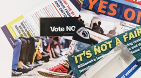Political mailers are pictured in this undated photo. 
