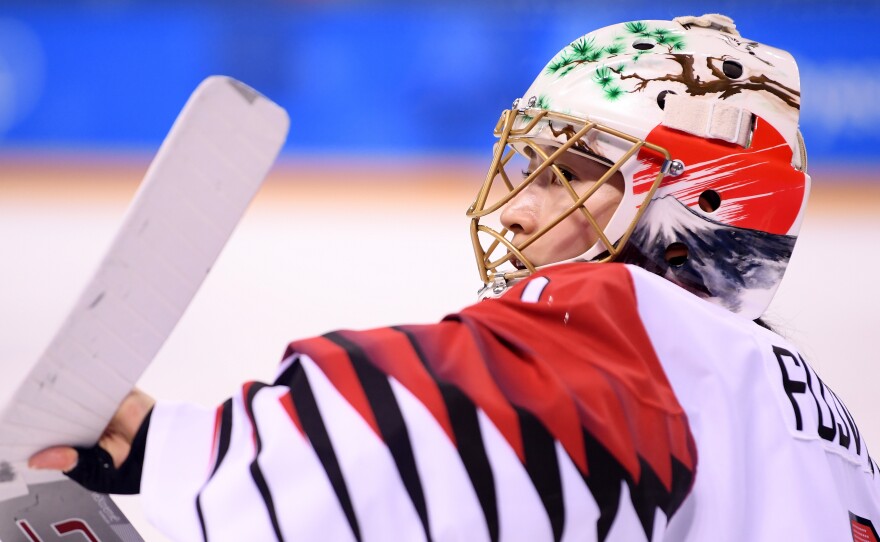 Some goalie masks have all but entered the realm of fine art. Here's <a href="https://www.instagram.com/p/BbOsr45FEHs/">Nana Fujimoto's headgear</a> when she played for the Japanese national team during the 2018 Winter Olympics.