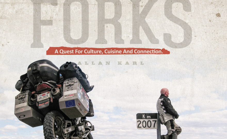 The book cover of Forks: A Quest for Culture, Cuisine, and Connections.
