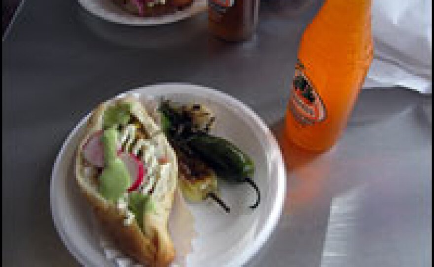 A Sonoran hot dog at "El Guero Canelo" restaurant in Tucson, Ariz.