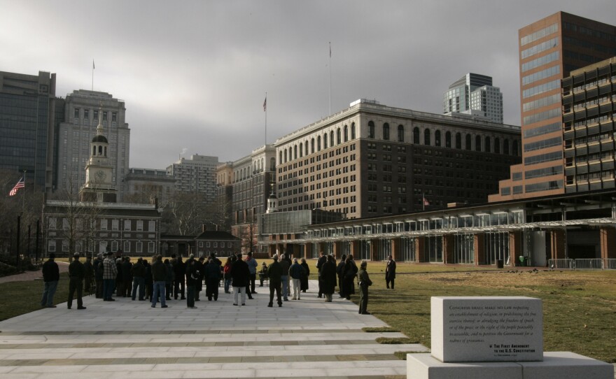 The People's Plaza on Independence Mall in Philadelphia.