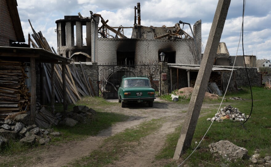 The Tostopalovs returned to their home but will be staying in the barn since the house is so severely damaged.