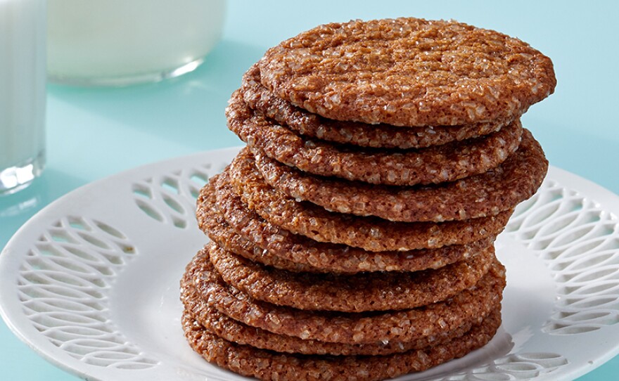 Molasses-ginger crisps