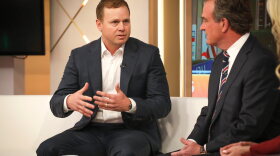 Spencer Pratt speaks during an appearance on "Fox & Friends" at Fox News headquarters on Wednesday, Jan. 28, 2026, in New York. (Photo by Andy Kropa/Invision/AP)