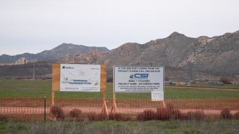The JVR Energy Park is curerntly under construction in Jacumba Hot Springs. Photo taken