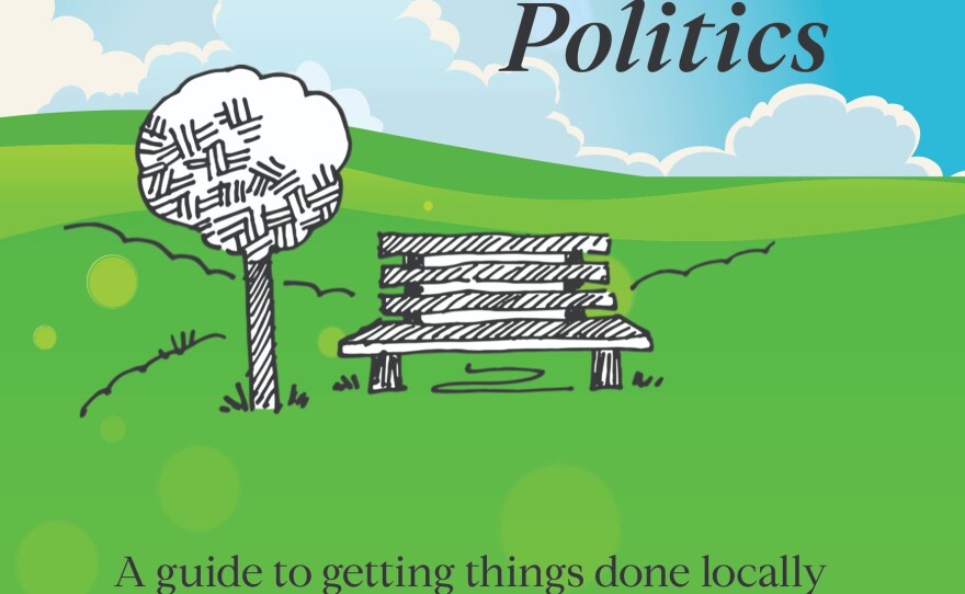 The cover of “Potholes, Parks, and Politics: A guide to getting things done locally (without having to run for office yourself)” is pictured.