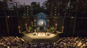 Inside The Old Globe Theatre in San Diego.