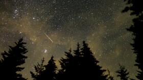 A meteor streaks across the sky during the annual Perseid meteor shower in August 2021 at Spruce Knob, in West Virginia. A Harvard astronomer thinks a meteor on the floor of the South Pacific Ocean could be a technological object created by aliens.