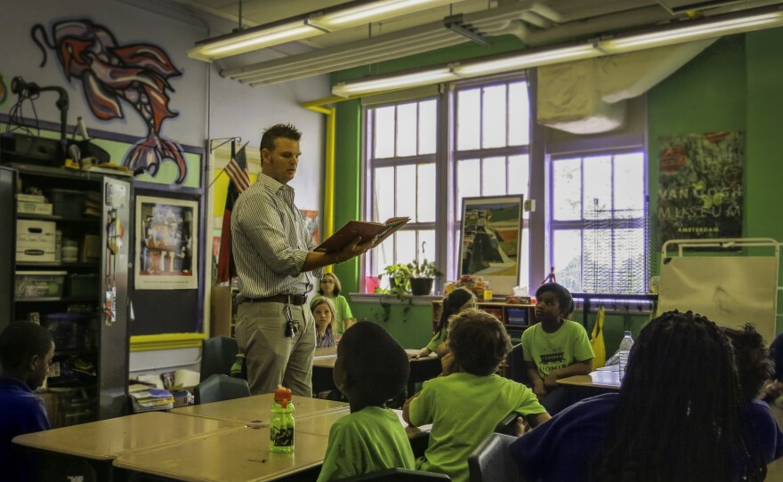 "We're still kind of building the plane as we're trying to fly it," says David Phillips, Plessy's art teacher and arts-integration specialist.