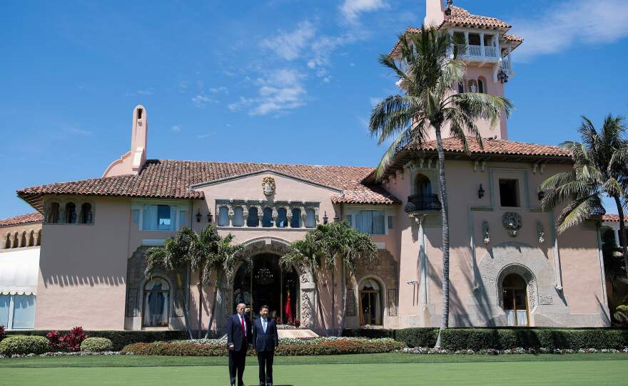 President Trump with Chinese President Xi Jinping at Mar-a-Lago in April.